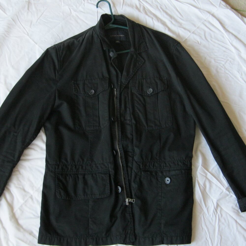 Banana Republic men's black cotton jacket size L